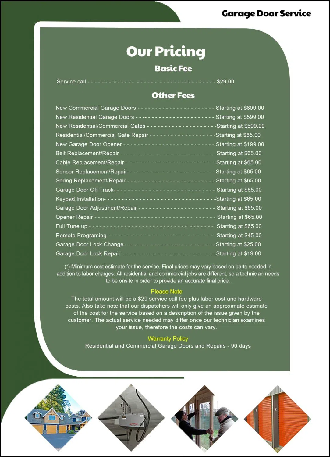 Metro Garage Doors Northbrook, IL 847-748-9436